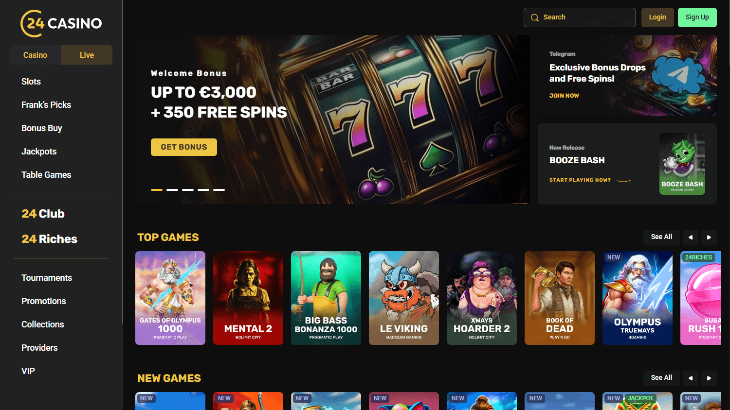 24Casino Desktop screenshot